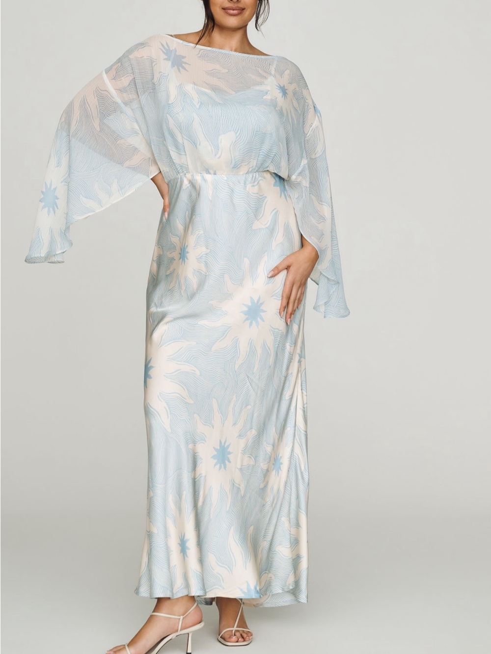 Never Fully Dressed Blue Soleil Maxi Dress